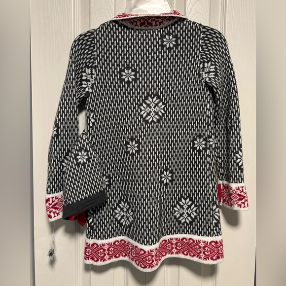 NEW Tahari Girls Sweater Coat with Matching Hat - Picture 3 of 7